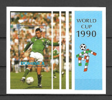 Dominica 1990 Football World Cup - ITALY MS #1 MNH - Dominica (1978-...)