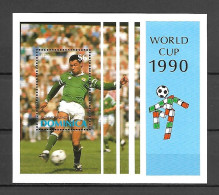 Dominica 1990 Football World Cup - ITALY MS #1 MNH - 1990 – Italien