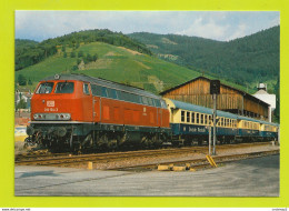 CPM VOIR DOS TRAINS Locomotive De La DB Diesel Deutschen Bundesbann Mit Sonderzug Im Bhf Kappelrodeck REIJU Karte - Autres & Non Classés