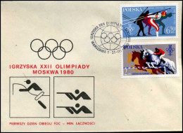 Polen - FDC - Olympische Spelen Moskou 1980 - FDC