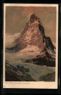 Künstler-AK Zeno Diemer: Zermatt, Matterhorn Im Abendrot  - Diemer, Zeno