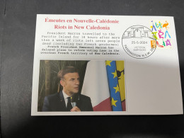 26-5-2024 (6 Z 14) (émeute) Riots In New Caledonia - France President Says That He Has Delayed Plans To Reform Voting - Otros & Sin Clasificación