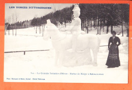 32474 / ⭐ RETOURNEMER 88-Vosges Statue De Neige La Grande Semaine Hiver 1915s HOMEEYER EHRET Cliché THEVENON 312 - Sonstige & Ohne Zuordnung