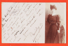 32073 / ⭐ ♥️ Carte-Photo Portrait Jeune Femme  5 Janvier 1906 à Aimé PONS Hotel Grillon Avignon - Photographs