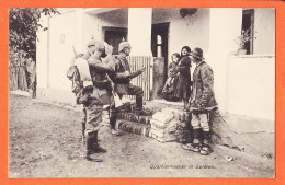 32320 / ⭐ Kriegs Karte 1914 Quartiermacher In SERBIEN Soldats Allemands Casques à Pointe Avec Population SERBE SERBIE  - War 1914-18