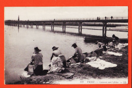 32290 / ⭐ VICHY (03) LAVEUSES Sur L' ALLIER Lavandières  1914 De Hopital Complémentaire 42 à HEAUX Epicerie Charlieu - Vichy