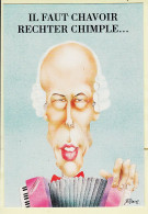 32087 / ⭐ Valery GISCARD D'ESTAING Faut CHAVOIR Rechter Chimple RAMIREZ Caricature Satirique POLITIQUE CP Toilée 1980s - Satirisch