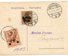 POLOGNE. 1916.  (OCCUPATION ALLEMANDE). POSTE LOCALE DE WARSCHAU. - Machines à Affranchir (EMA)