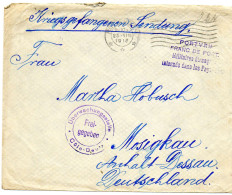 PAYS-BAS.1918. MILITAIRE ALLEMAND INTERNE.ROTTERDAM .CENSURE. - Cartas & Documentos