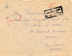 TURQUIE.1918.RARE. "BRITISH PRISONER OF WAR".(PRISONNIER DE GUERRE ANGLAIS EN TURQUIE).".CENSURES. - Covers & Documents