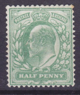 Great Britain 1904 Mi. 103 A, ½ Pence King Edward VII., MH* (2 Scans) - Ungebraucht