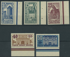 FREIE STADT DANZIG 262-66 **, 1936, Bauwerke, Prachtsatz, Mi. 100.- - Postfris