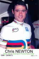 CYCLISME: CYCLISTE : CHRIS NEWTON - Cycling