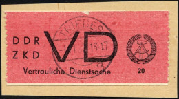 DIENSTMARKEN D VD 1A BrfStk, 1965, 20 Pf. Bräunlichrot/schwarz, Senkrecht Gezähnt 91/2, üblich Gezähnt, Feinst, Mi. 35.- - Otros & Sin Clasificación