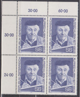 1977 , Mi 1543 ** (1) -  4er Block Postfrisch - 100. Geburtstag Von Alfred Kubin - Unused Stamps