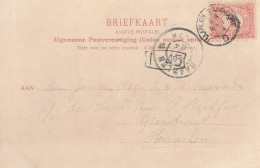 Kleinrond Haarlem Zandvoort 1904 Verzonden Naar Haarlem - Storia Postale