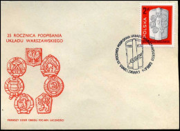 Polen - FDC -  25 Rocznica Podpisania Ukladu Warszawskiego - FDC