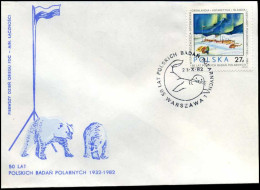 Polen - FDC -  50 Lat Polskich Badan Polarnych - FDC