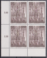 1977 , Mi 1544 ** (2) -  4er Block Postfrisch - 25. Jahrestag Der Wiedereröffnung Des Stephansdomes - Wien - Unused Stamps