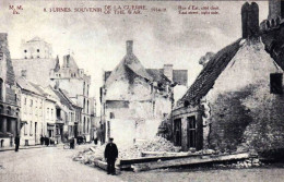 FURNES / VEURNE  -  Souvenir De La Guerre - Rue D'Est - Coté Droit -  Guerre 1914/1918 - Veurne