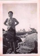 Photo Originale - SAINT GUENOLE PENMARC'H - Aout 1939 - Jeune Femme A La Plage - Plaatsen