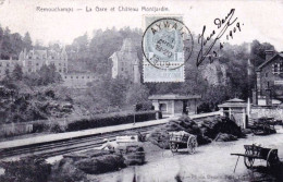 REMOUCHAMPS ( Aywaille ) - La Gare Et Chateau Montjardin - Aywaille