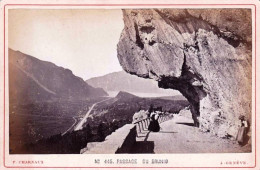 Suisse - PHOTO - FOTO ALBUMINE-  Passage Du BRUNIG - Photoographe F.Charnaux A Geneve - Ancianas (antes De 1900)