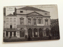 Carte Postale Ancienne (1900)  Mons  Le Théâtre - Mons