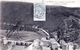 LA ROCHE En ARDENNE  - Pont Du Gravier Et Route De Cielle - Vue Prise De Corumoni - La-Roche-en-Ardenne