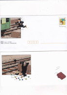 FRANCE - PAP - Entier Postal -  Tintin - Hergé -  Les Dupont - Carte +enveloppe - PAP: Sonstige (1995-...)