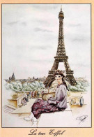 75-  PARIS - La Tour Eiffel -  Dessin D'après Nature Par Michel PERRÉARD Illustrateur - Parfait Etat - Sonstige & Ohne Zuordnung