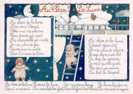 Illustrateur - Chanson -  Au Clair De La Lune - Contemporain (à Partir De 1950)