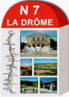 26 - Drome -  La Nationale 7 Traversant Le Departement De La Drome - Autres & Non Classés