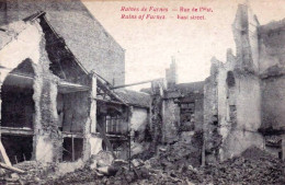  VEURNE/ FURNES -  Ruines De Furnes -rue De L'est   - Guerre 1914/18 - Veurne