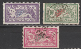 SERIE MERSON  1925 N°206 Neuf*, 207 Obli, 208 Obli TBE Cote 95€ - Gebruikt