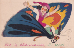 ILLUSTRATEUR(LES QUATRES ELEMENTS) L AIR(PAPILLON) - 1900-1949