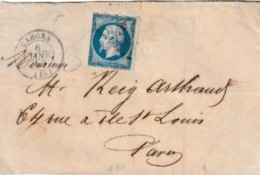 Lettre Cahors 1859 (( Lot )) - 1853-1860 Napoleone III