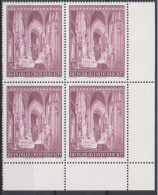 1977 , Mi 1546 ** (2) -  4er Block Postfrisch - 25. Jahrestag Der Wiedereröffnung Des Stephansdomes - Wien - Unused Stamps
