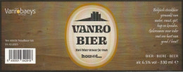 Etiket   Vanro - Bière