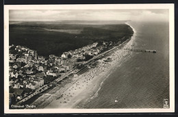 AK Bansin, Orginal Fliegeraufnahme Vom Ort Und Strand  - Andere & Zonder Classificatie