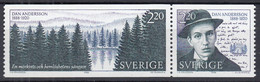 SCHWEDEN  1508-1509 Zd, Postfrisch **, Dan Andersson, 1988 - Ungebraucht