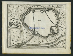 TULLE, Grundrißplan, Kupferstich Von Merian Um 1645 - Lithografieën