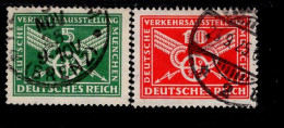 Deutsches Reich 370 - 371 Verkehrsausstellung Gestempelt Used - Oblitérés