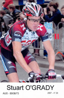 CYCLISME: CYCLISTE : STUART O'GRADY - Cyclisme