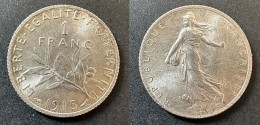 Pièce De 1 Franc Argent 1915 De France - F 03 - 1 Franc