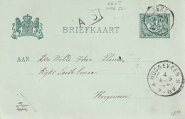 Kleinrond Eext 1902 Verzonden Naar Hoogeveen - Storia Postale