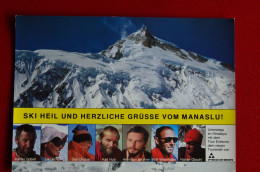 1980 Austria Ski Manaslu Expedition Signed K. Hub Climbers Mountaineering Himalaya Escalade Alpinisme - Sportspeople