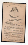 Souvenir Décès Religieuse Soeur Clara Marie Lillier Auteuil Maison Paroissiales - Colecciones