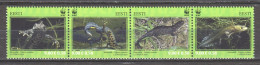 Estland Eesti 2010 Mi 674-677 In Strip MNH WWF - SALAMANDER - Neufs