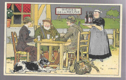 Bières De La Meuse. Carte Publicitaire. Illustration J. Matat (A12p84) - Publicité